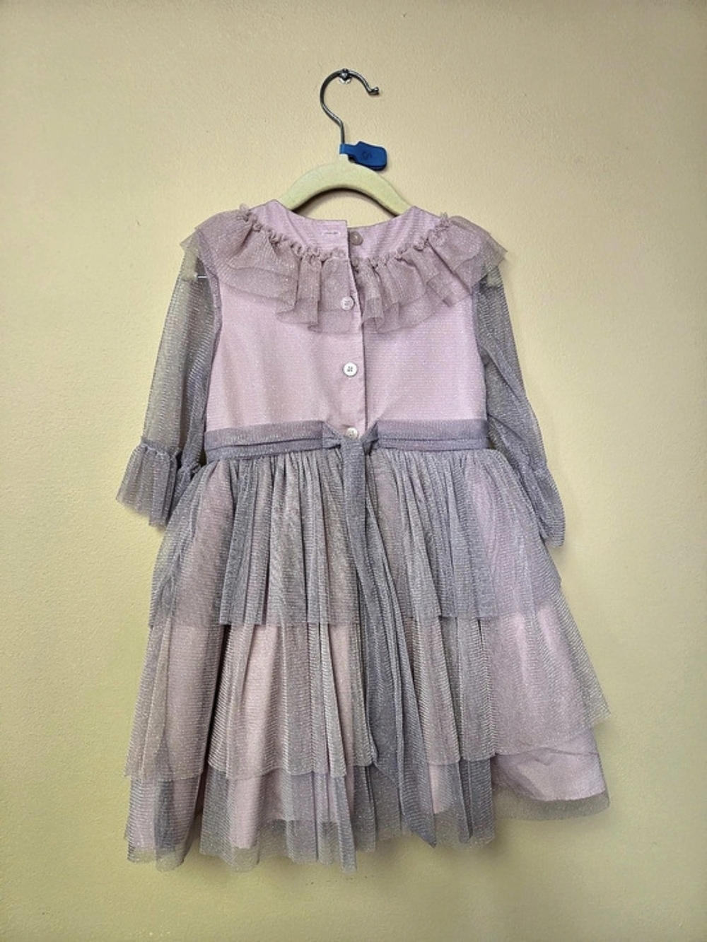 Pippa And Julie Girls Tulle Dress in Pink & Purple Like New Size 4